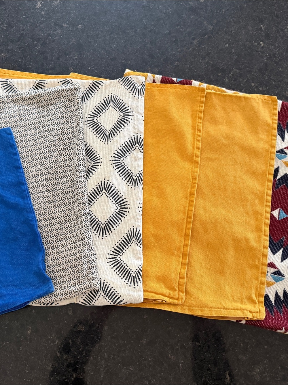 Assorted decorative pillow covers